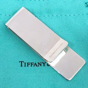 Tiffany & Co. 1837 Sterling 925 Silver Plain Money Clip Holder With POUNCH